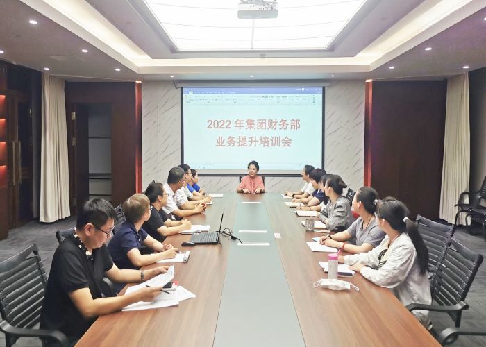 集团财务部举行业务提升培训会  集团执行总裁刘志萍出席并主持会议
